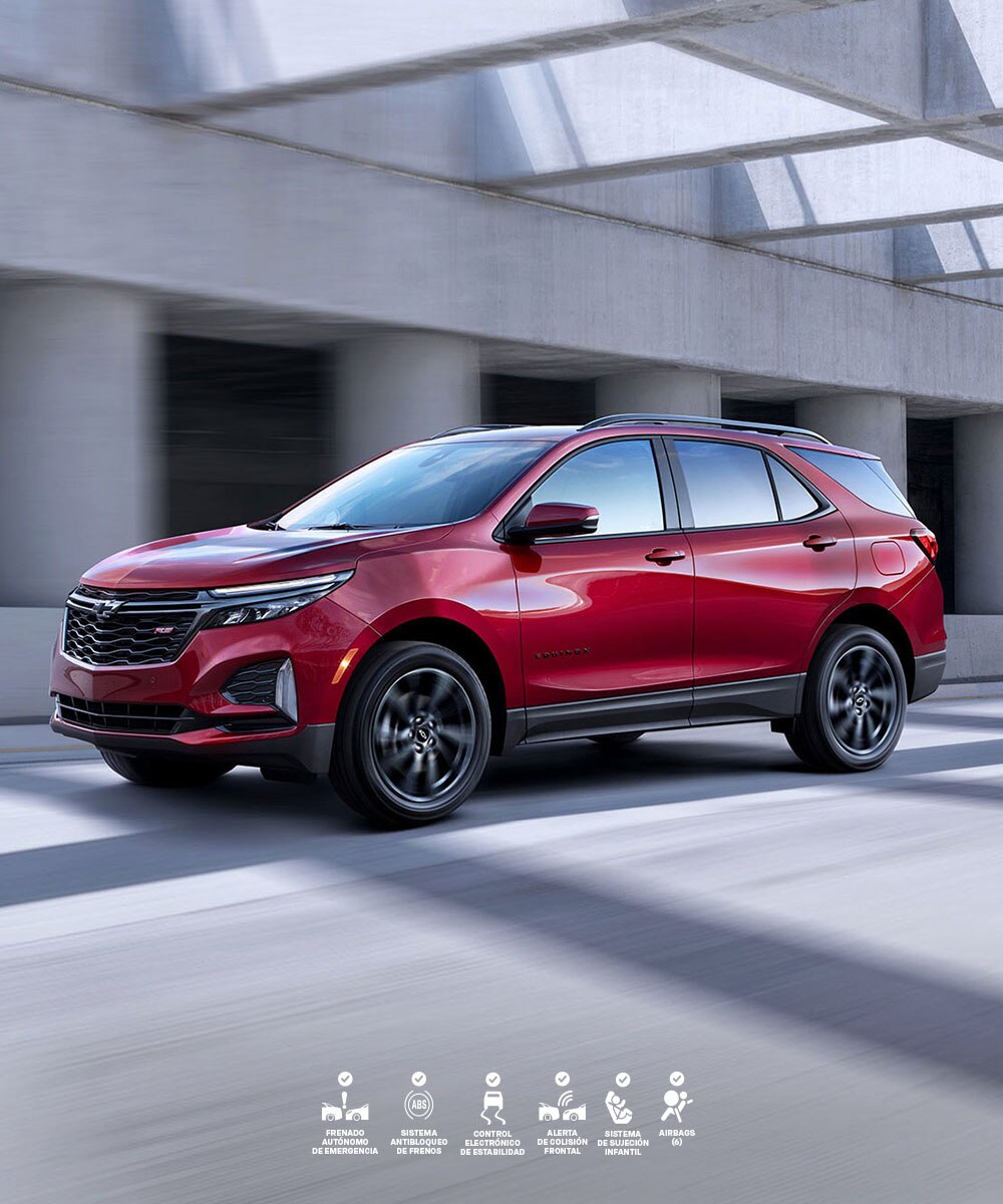 Chevrolet Equinox RS en la carretera.