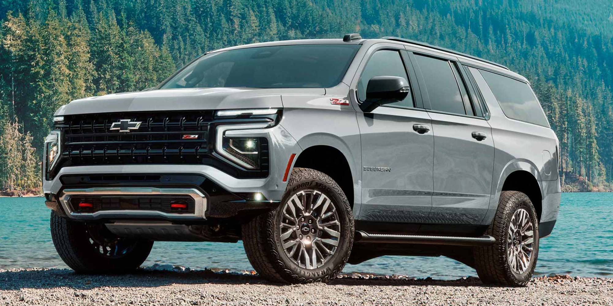 Vista frontal de Chevrolet Suburban Z71.