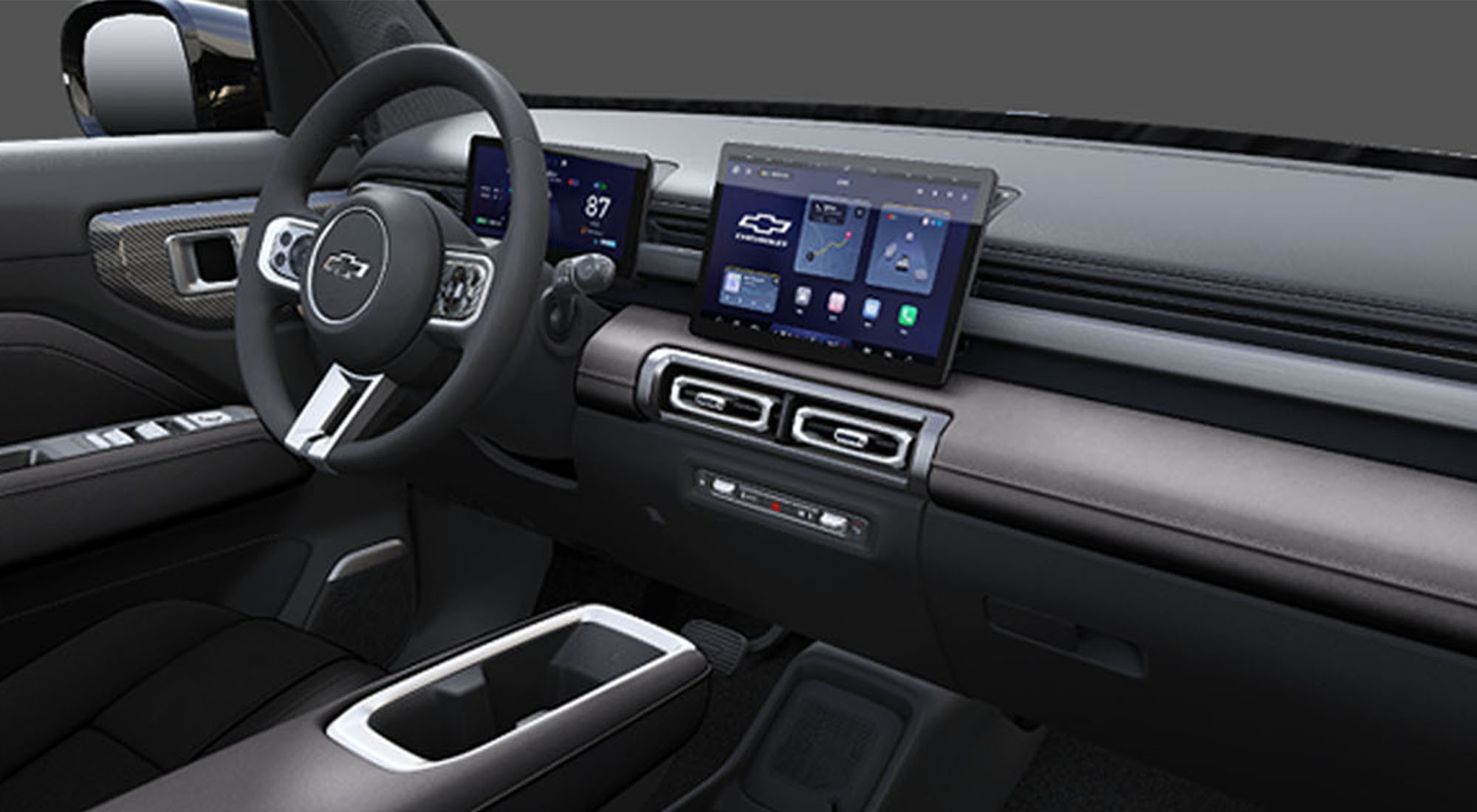 Interior negro lado pasajero Spark EUV