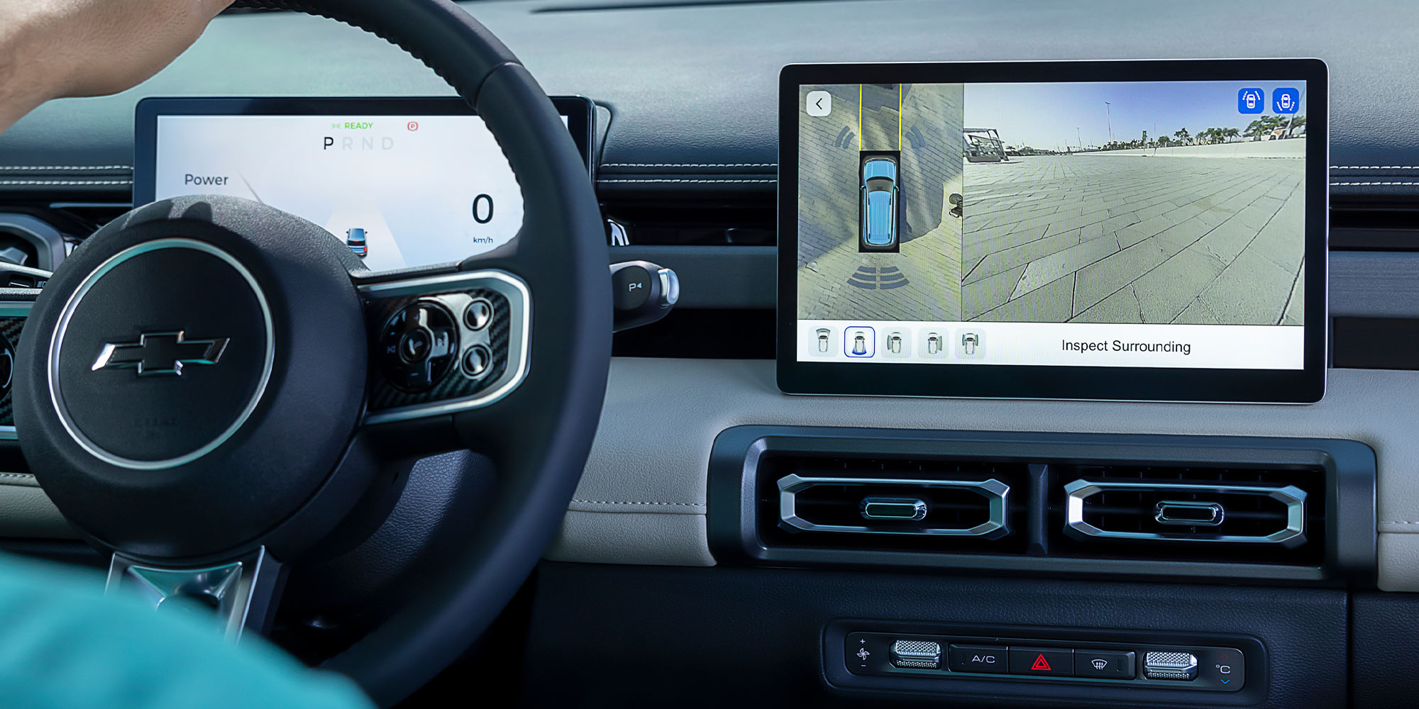 Tecnología interior del Spark EUV con pantalla y clúster digital